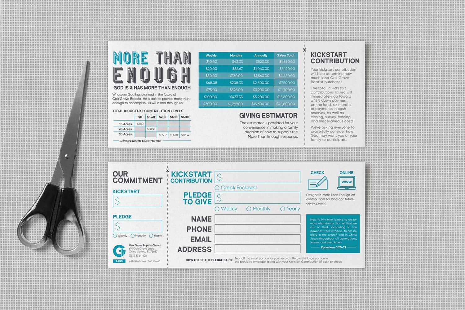 Pledge Cards & Commitment Cards | Church Campaign Design Throughout Church Pledge Card Template