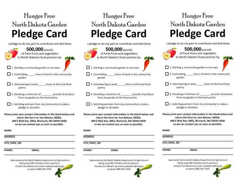 Pledge Cards Template Fundraising Card Certificate Images In Building