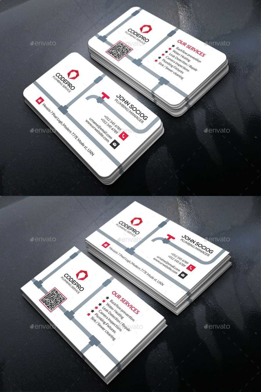 Plumbing Business Card Template Psd | Business Cards Pertaining To Business Card Maker Template