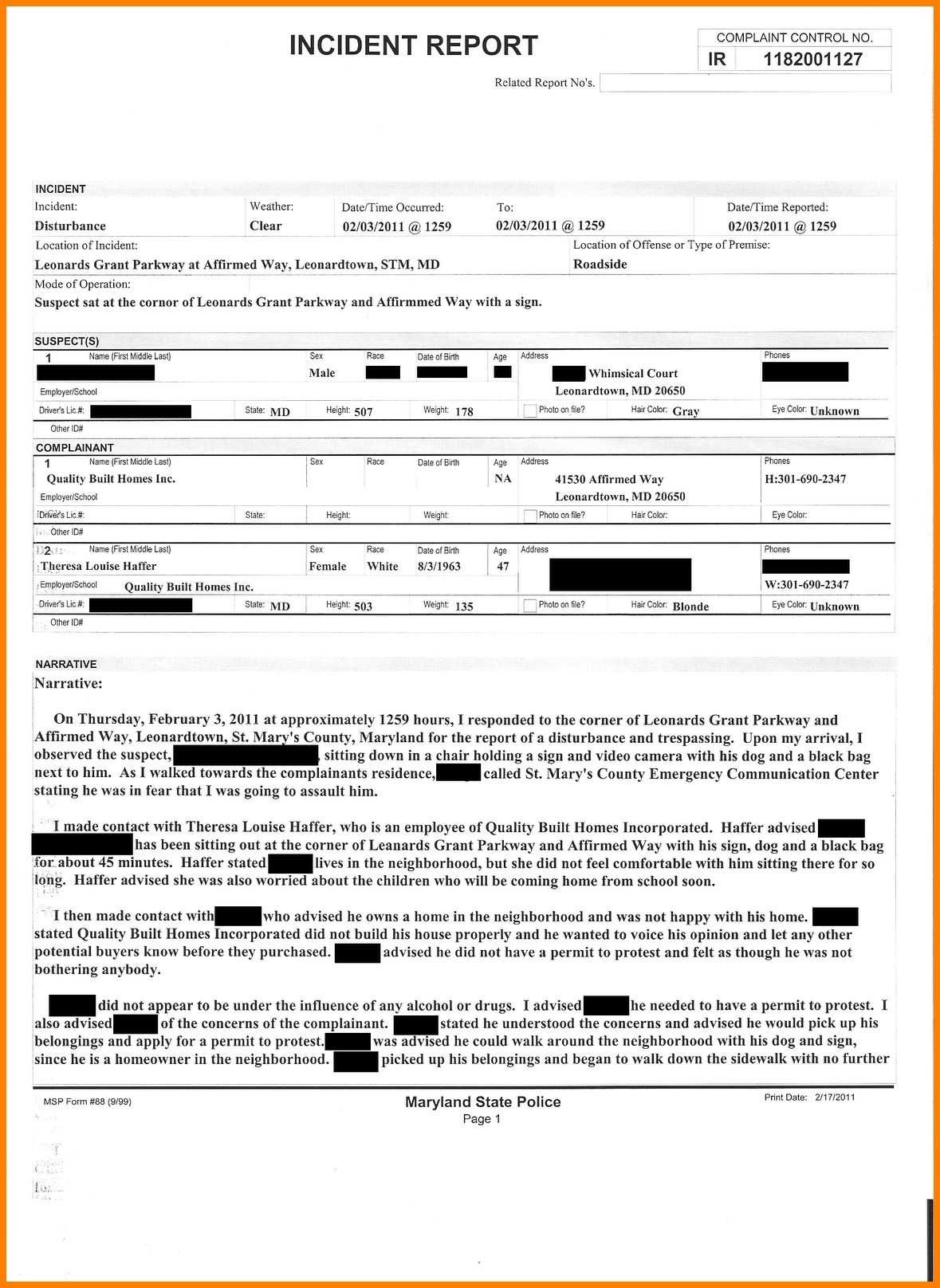 Police Report Template – Developing A Template Might Be A Intended For Ir Report Template