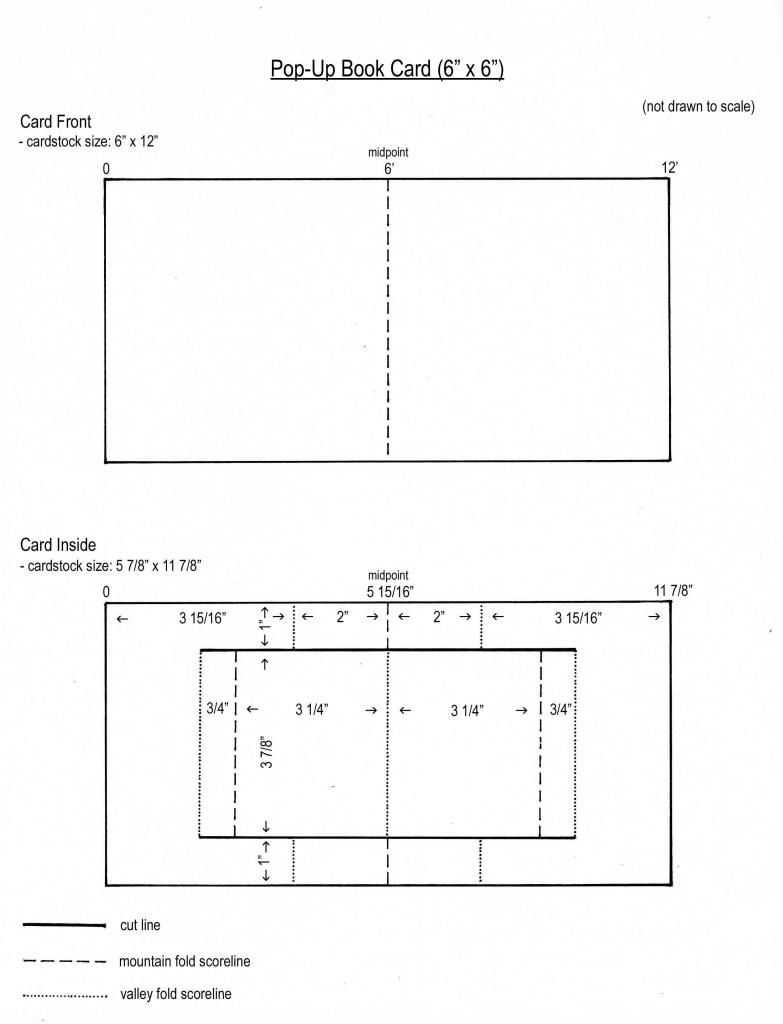 Pop Up Book Card Template From My Craft Room | Unique Layout Inside Three Fold Card Template