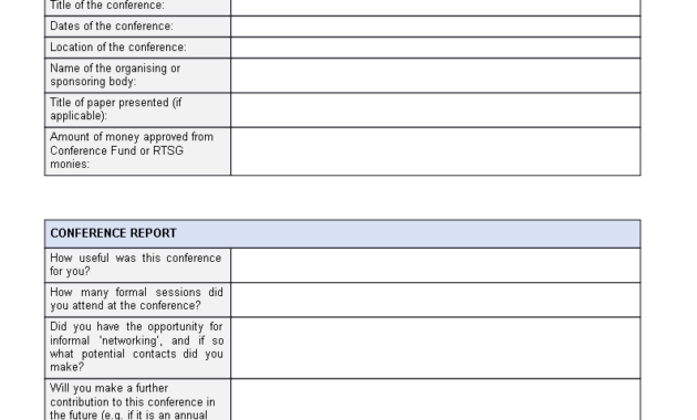 Post Conference Report | Templates At Allbusinesstemplates within Conference Report Template