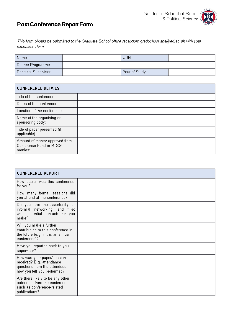 Post Conference Report | Templates At Allbusinesstemplates Within Conference Report Template