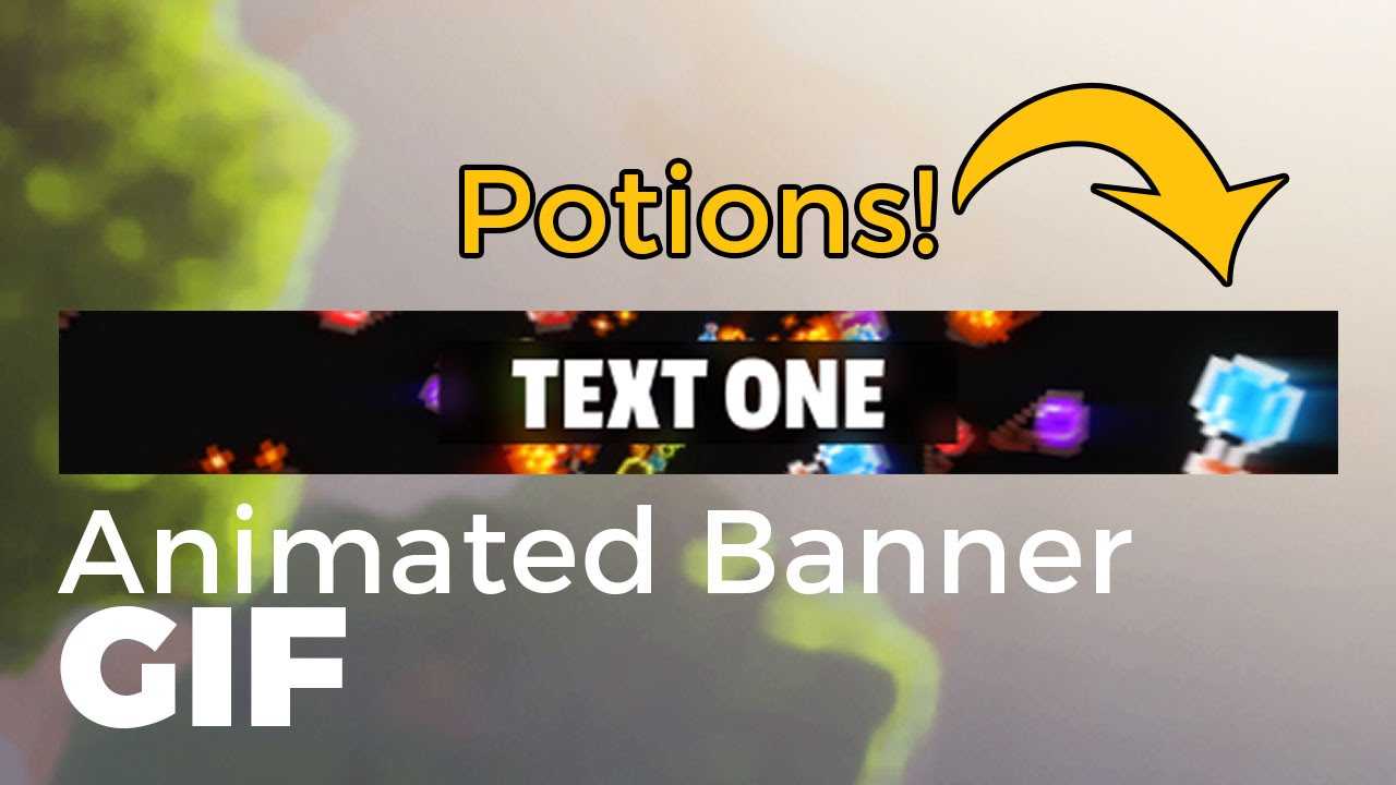 Potion Fountain - Animated Minecraft Server Banner Template Within Minecraft Server Banner Template