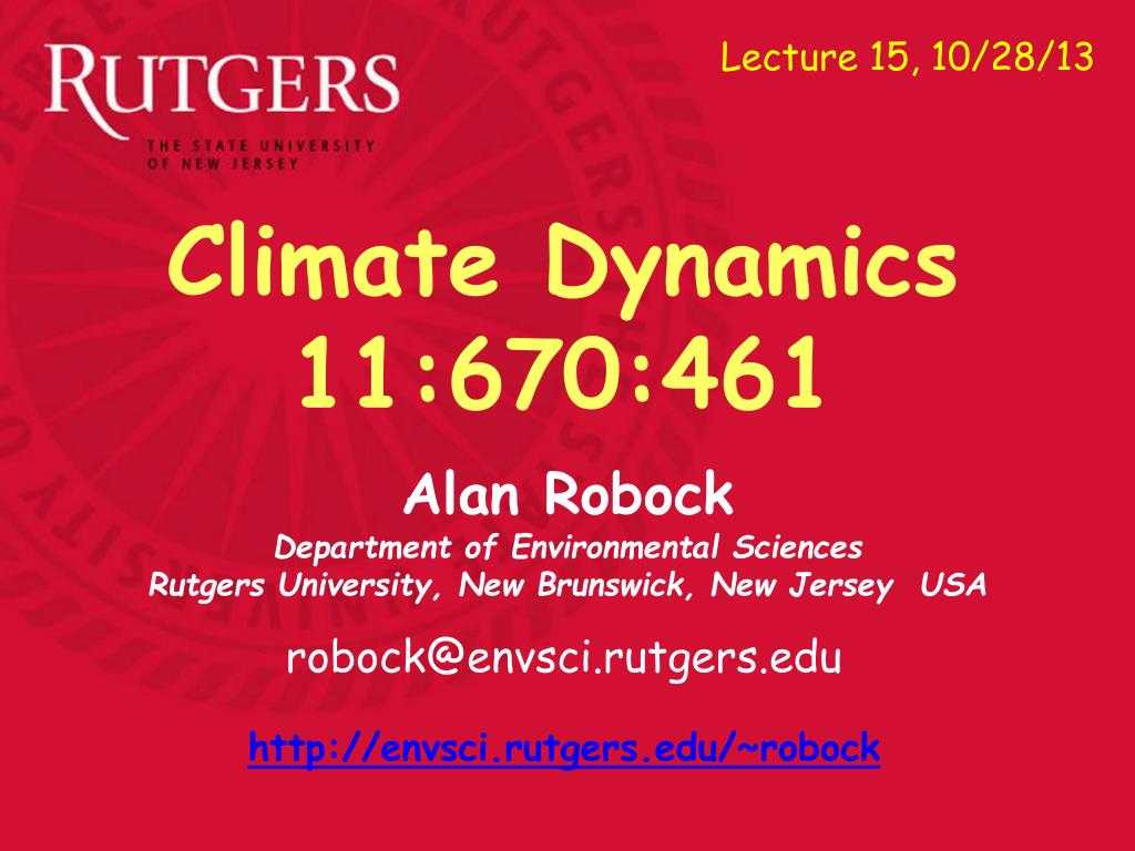 Ppt – Alan Robock Department Of Environmental Sciences For Rutgers Powerpoint Template