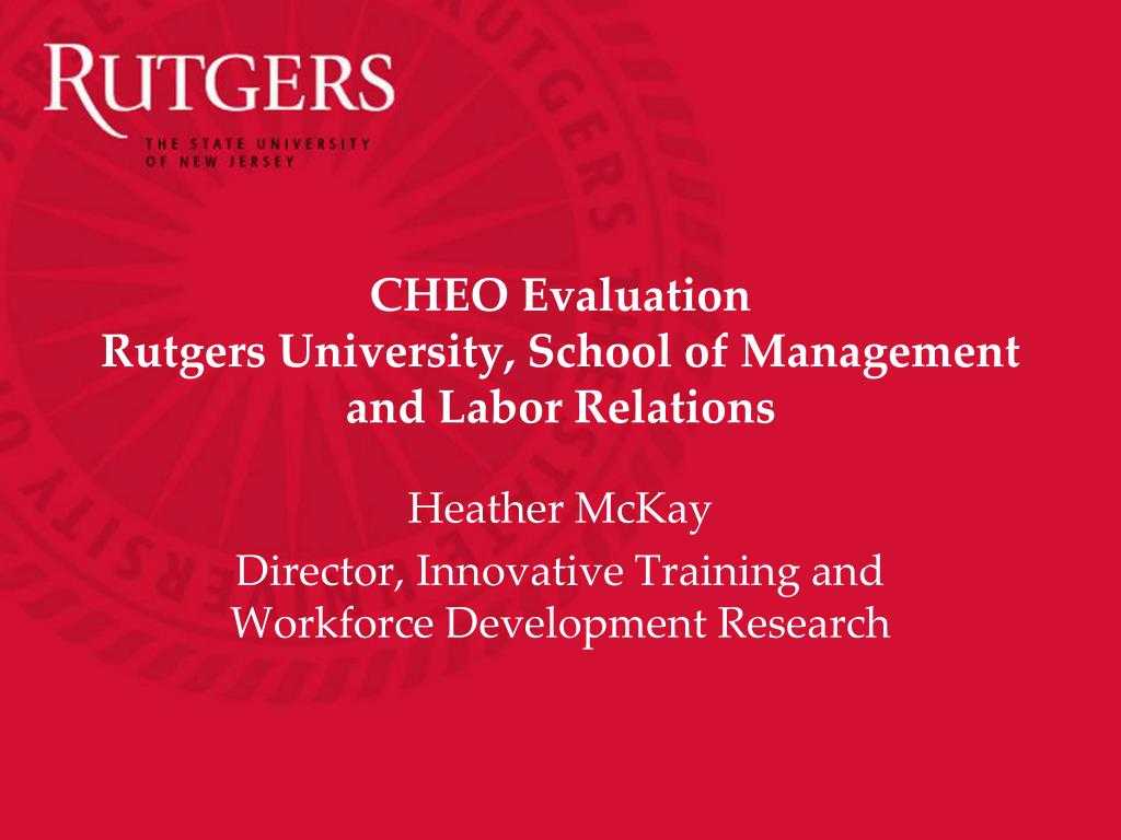 Ppt – Cheo Evaluation Rutgers University, School Of With Rutgers Powerpoint Template