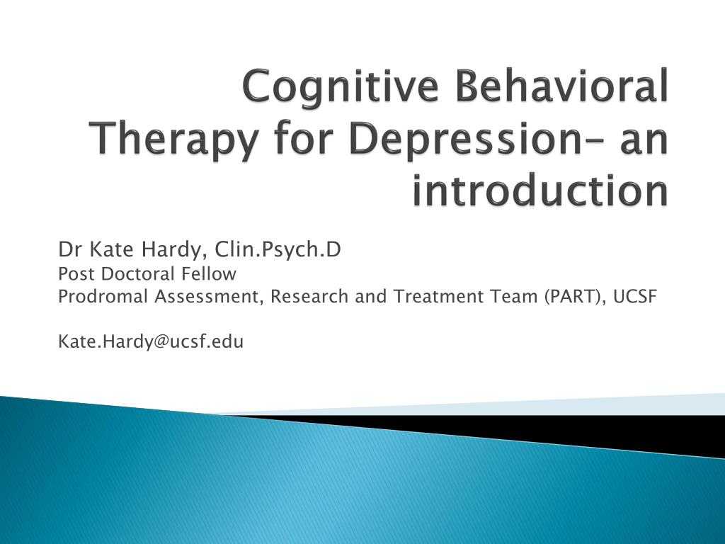 Ppt – Cognitive Behavioral Therapy For Depression– An Intended For Depression Powerpoint Template