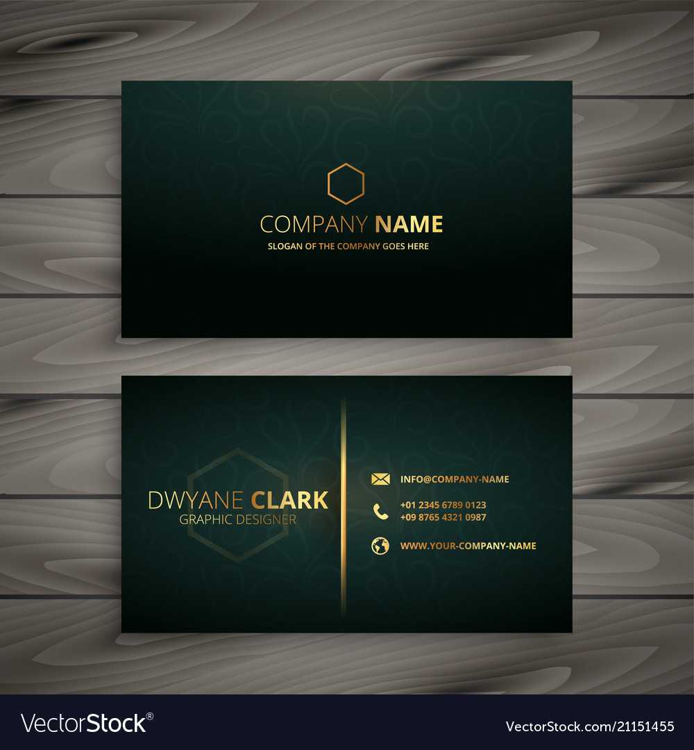 Premium Elegant Business Card Template For Buisness Card Template