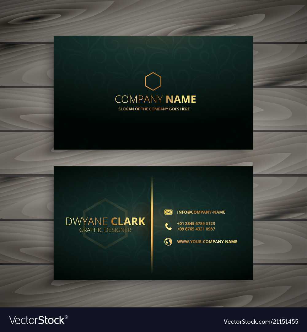 Premium Elegant Business Card Template With Regard To Buisness Card Templates