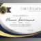 Premium Wavy Certificate Template Design | Certificate In Award Certificate Design Template