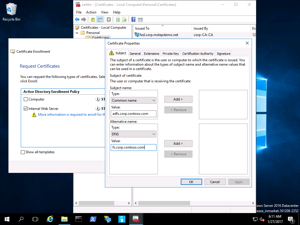 Prepare And Deploy Windows Server 2016 Active Directory In Domain Controller Certificate Template