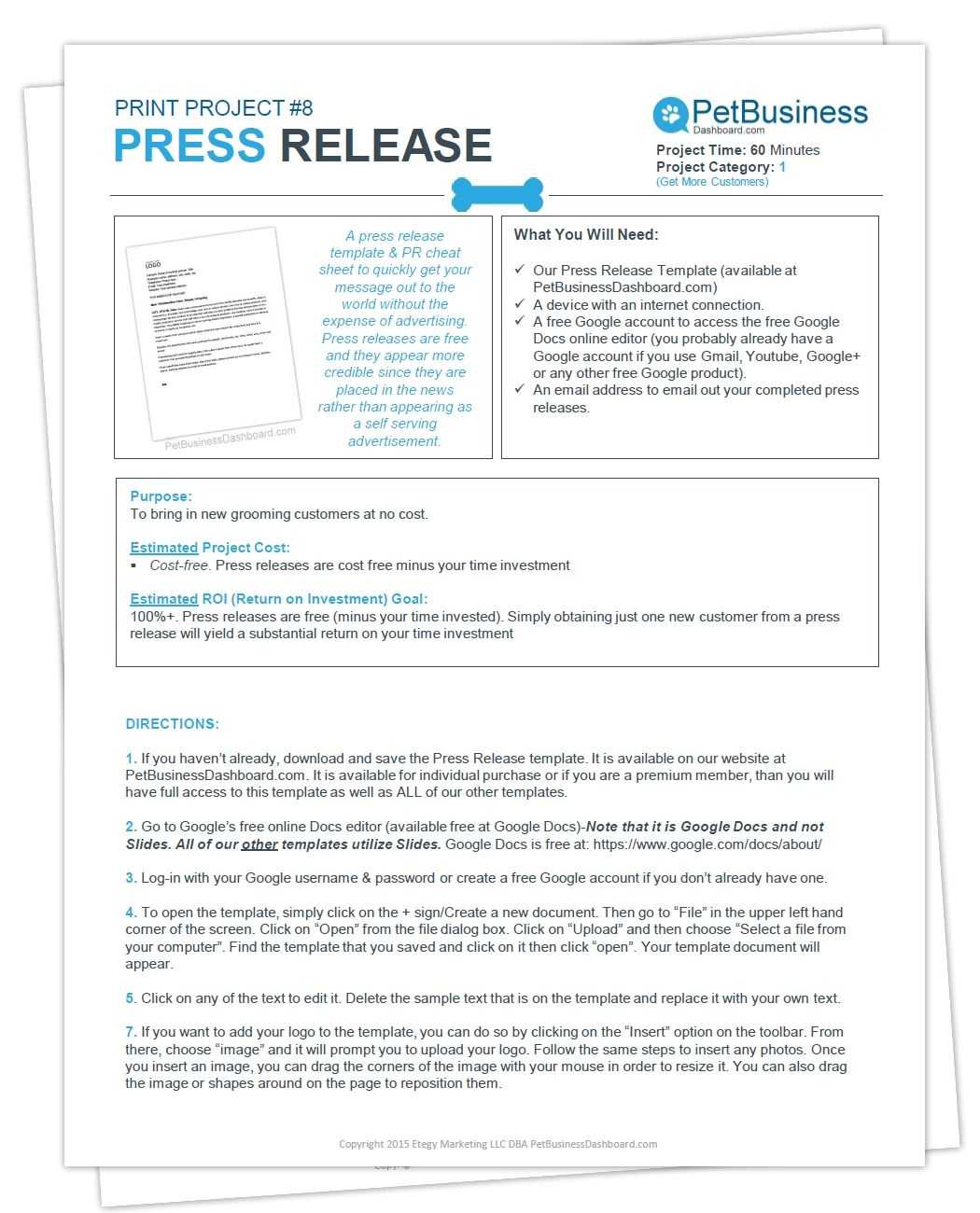 Press Release Template & Cheat Sheet | Dog Grooming Business Regarding Dog Grooming Record Card Template
