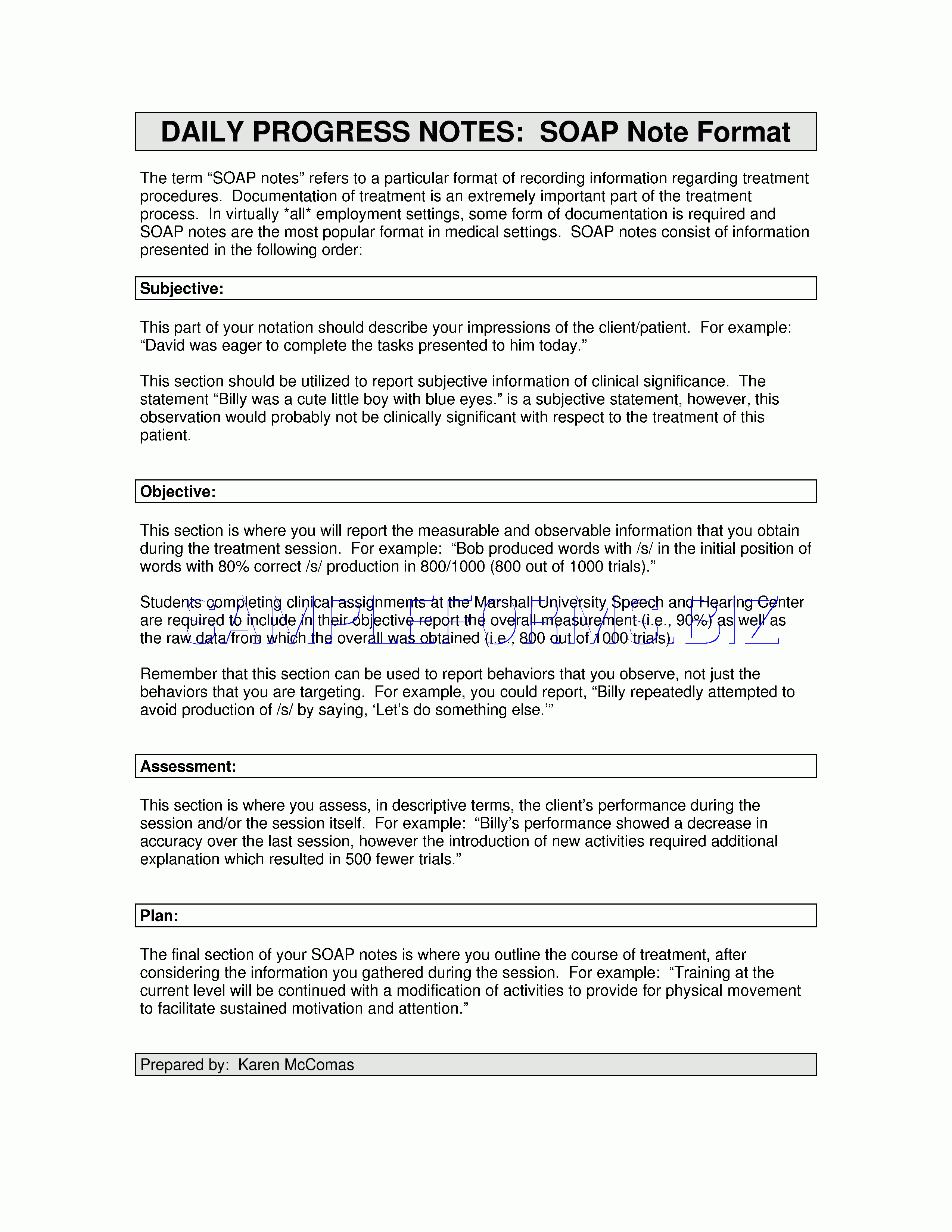 Preview Pdf Soap Note Format Template, 2 For Soap Report Template
