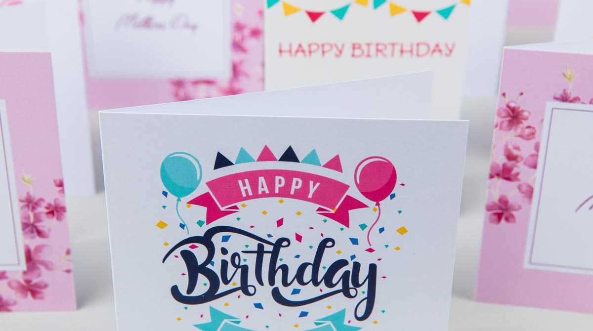 Print Greeting Cards | Custom Greeting Cards | Digital For Indesign Birthday Card Template