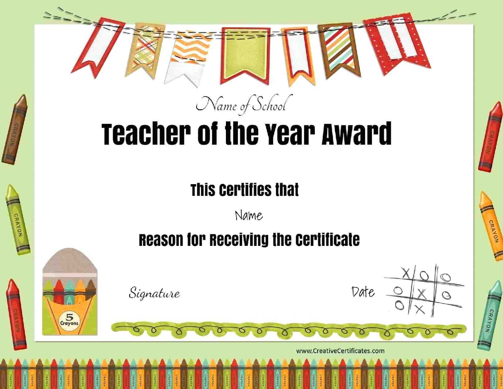 Printable Award Certificates – Bluedotsheet.co Throughout Best Teacher Certificate Templates Free