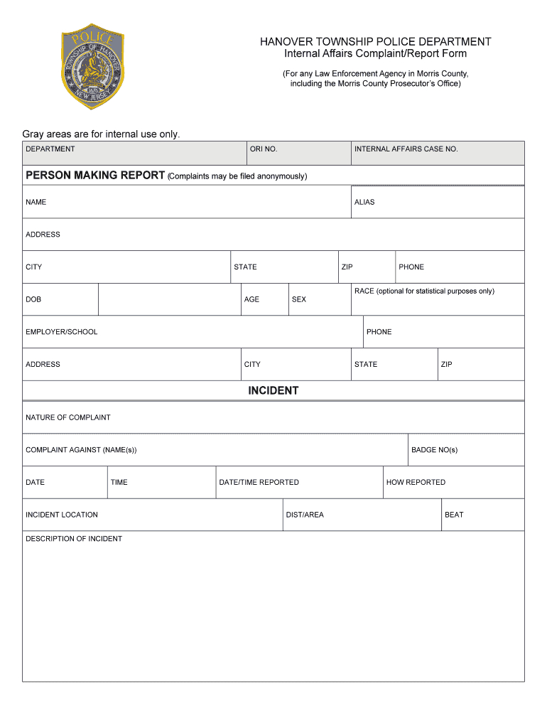 Printable Blank Police Report Forms – Fill Online, Printable Intended For Police Report Template Pdf