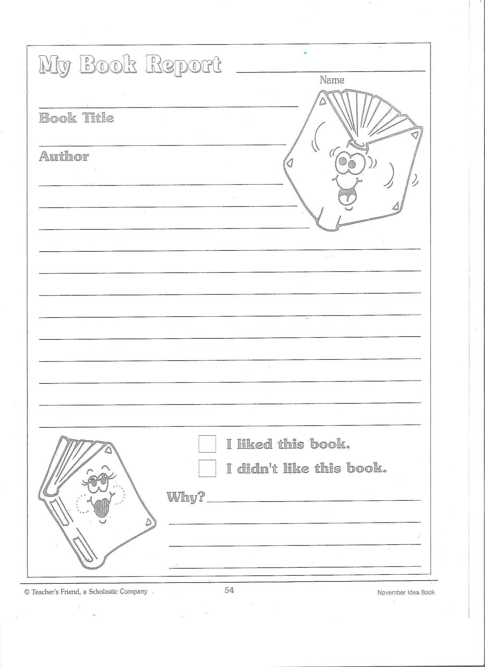 Printable Book Report Forms | Miss Murphy's 1St And 2Nd pertaining to Second Grade Book Report Template Printable Book Report Forms | Miss Murphy's 1St And 2Nd Pertaining To Second Grade Book Report Template