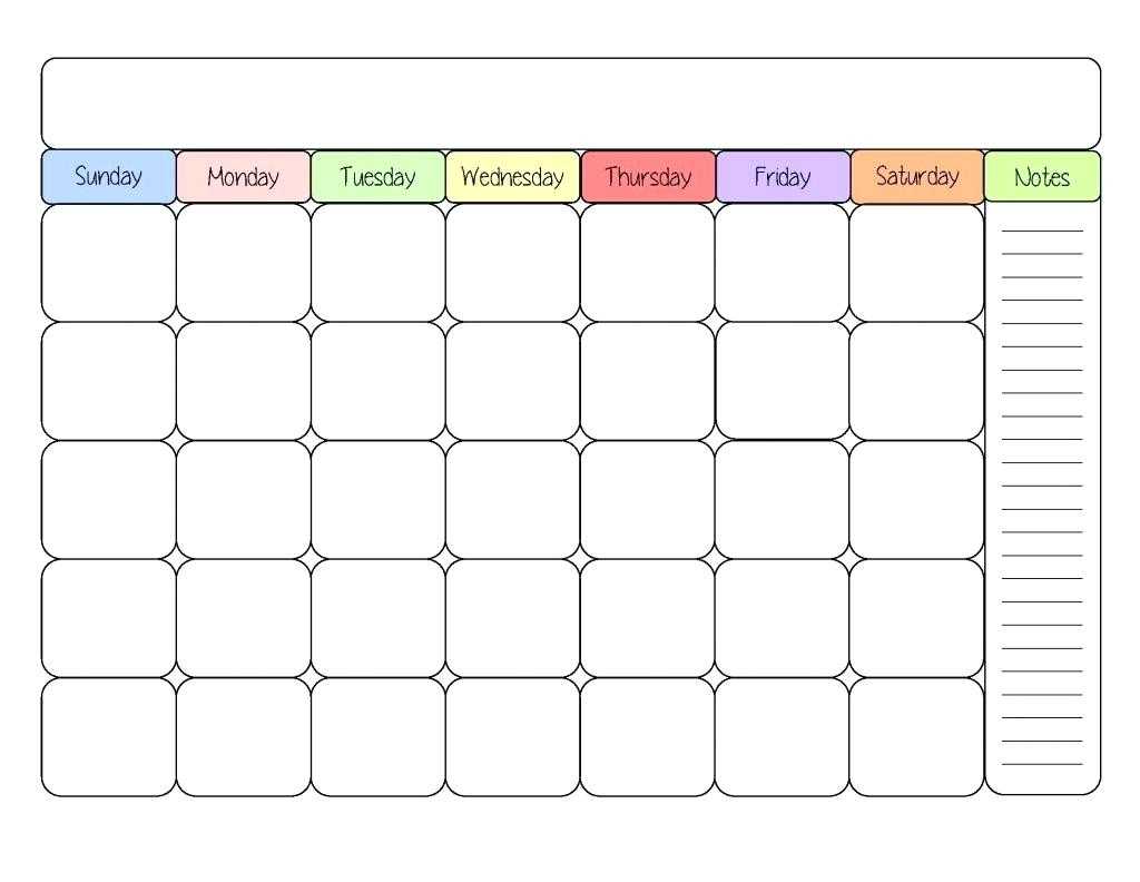 Printable Calendar Kid Friendly | Printable Calendar 2019 Throughout Blank Calendar Template For Kids