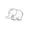 Printable Elephant Templates / Elephant Shapes For Kids pertaining to Blank Elephant Template