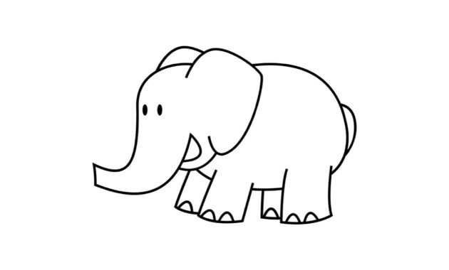Printable Elephant Templates / Elephant Shapes For Kids pertaining to Blank Elephant Template