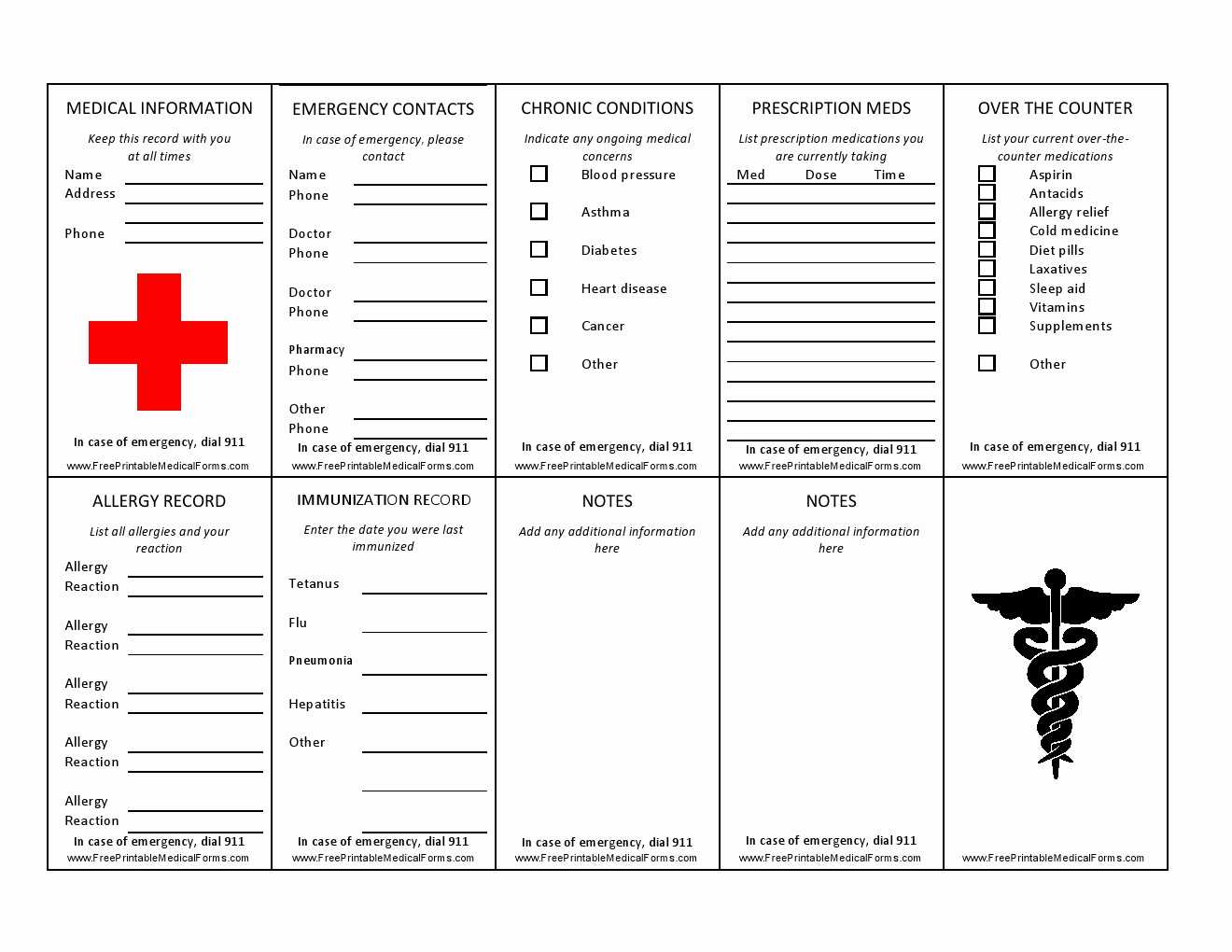Printable Emergency Card Template For Free Wallet Sized Inside Medical Alert Wallet Card Template
