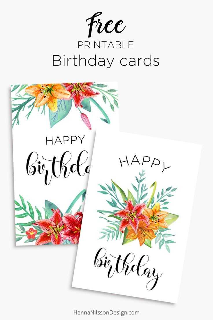 Printable Floral Birthday – Cards, Tags & Gift Box | Cards Pertaining To Mom Birthday Card Template