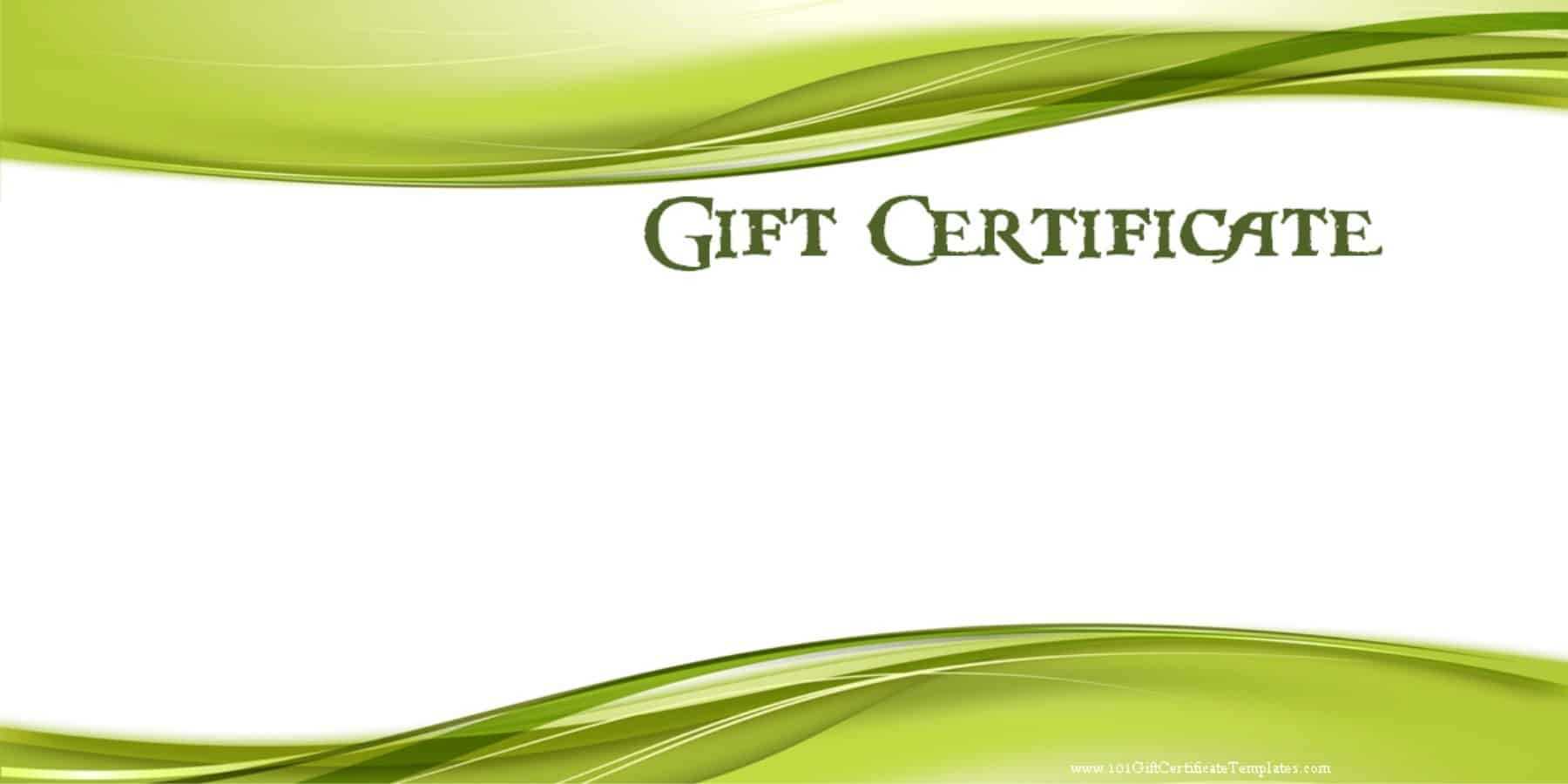 Printable Gift Certificate Templates Intended For Golf Gift Certificate Template