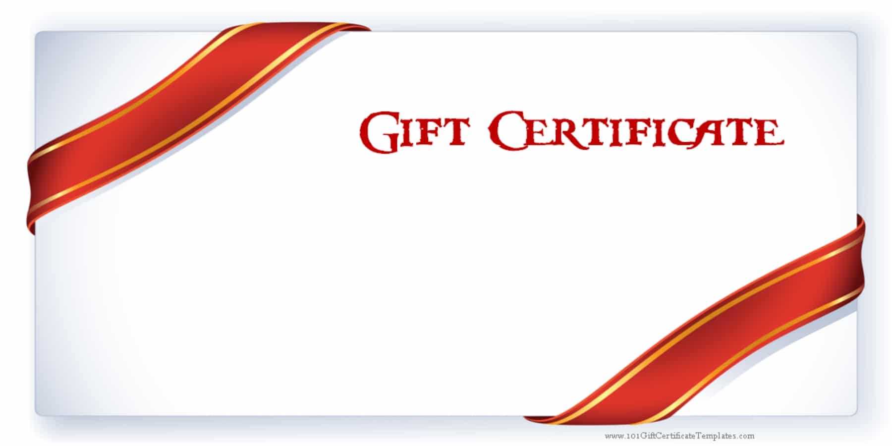 Printable Gift Certificate Templates With Fillable Gift Certificate Template Free
