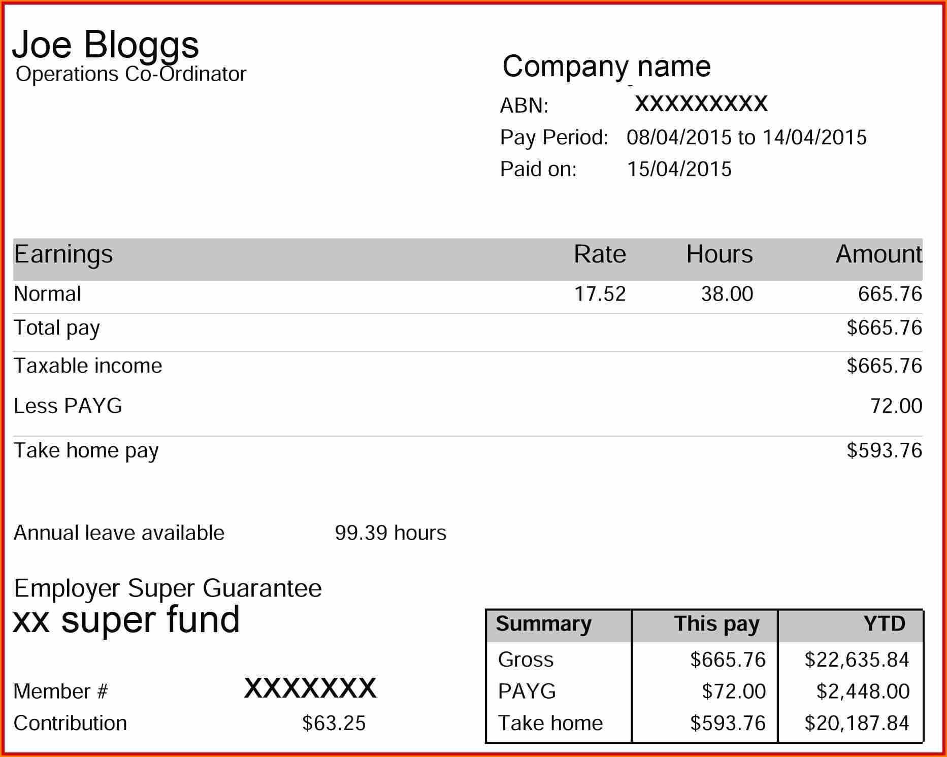 Printable Payroll Template With Form Sample : Venocor In Blank Payslip Template