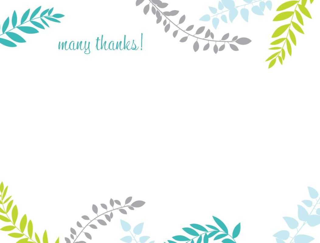 Printable Thank You Card Template | Harmonia Gift Intended For Free Printable Thank You Card Template