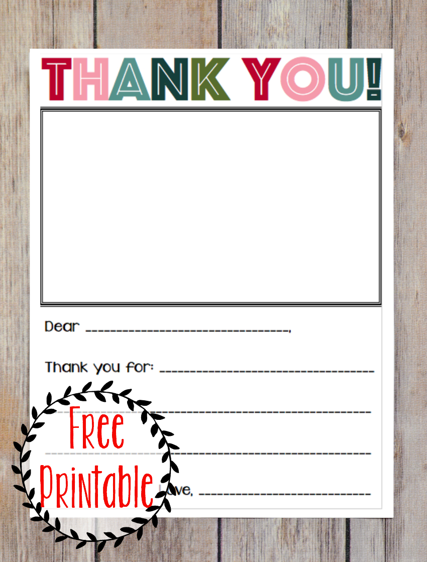 Printable Thank You Note | Printable Thank You Notes Pertaining To Christmas Thank You Card Templates Free
