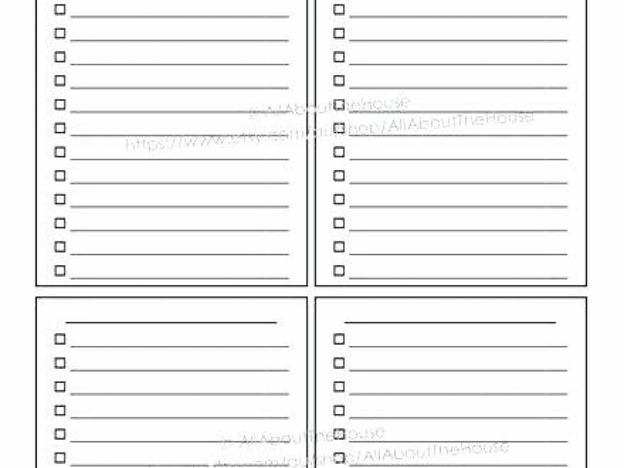 Printable To Do List Templates Throughout Blank Checklist Template Pdf