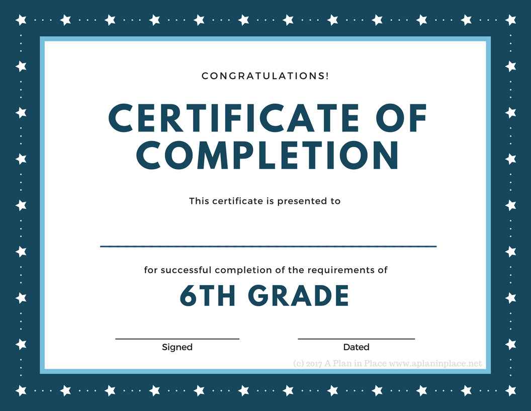 Printed Certificates With 5Th Grade Graduation Certificate Intended For 5Th Grade Graduation Certificate Template