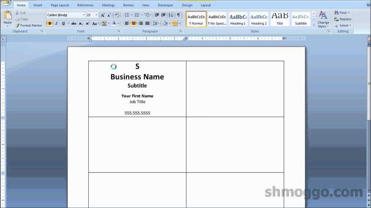 Printing Business Cards In Word | Video Tutorial | Cards For Business Cards Templates Microsoft Word