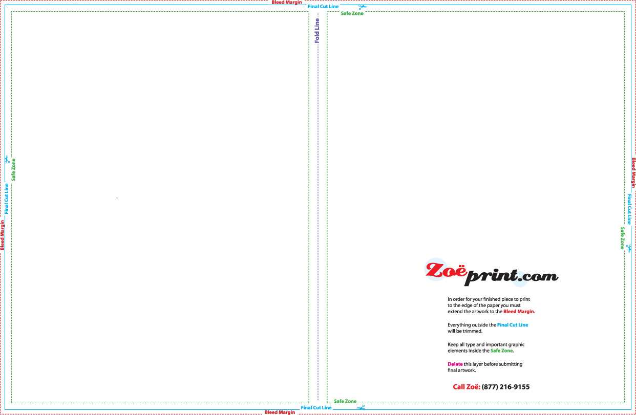 Printing Templates – Zoeprint Pertaining To 8.5 X11 Brochure Template