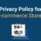 Privacy Policy For Ecommerce Stores – Termsfeed Regarding Credit Card Privacy Policy Template