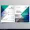 Professional Blue Bi Fold Brochure Template Design Within Professional Brochure Design Templates