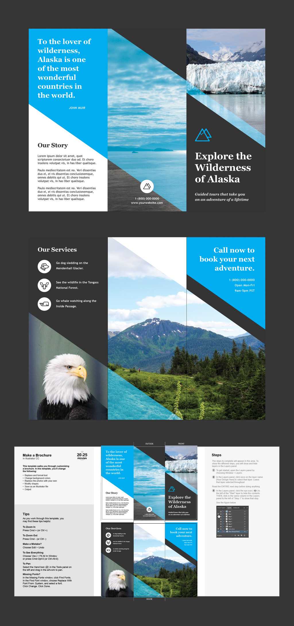 Professional Brochure Templates | Adobe Blog For Ai Brochure Templates Free Download