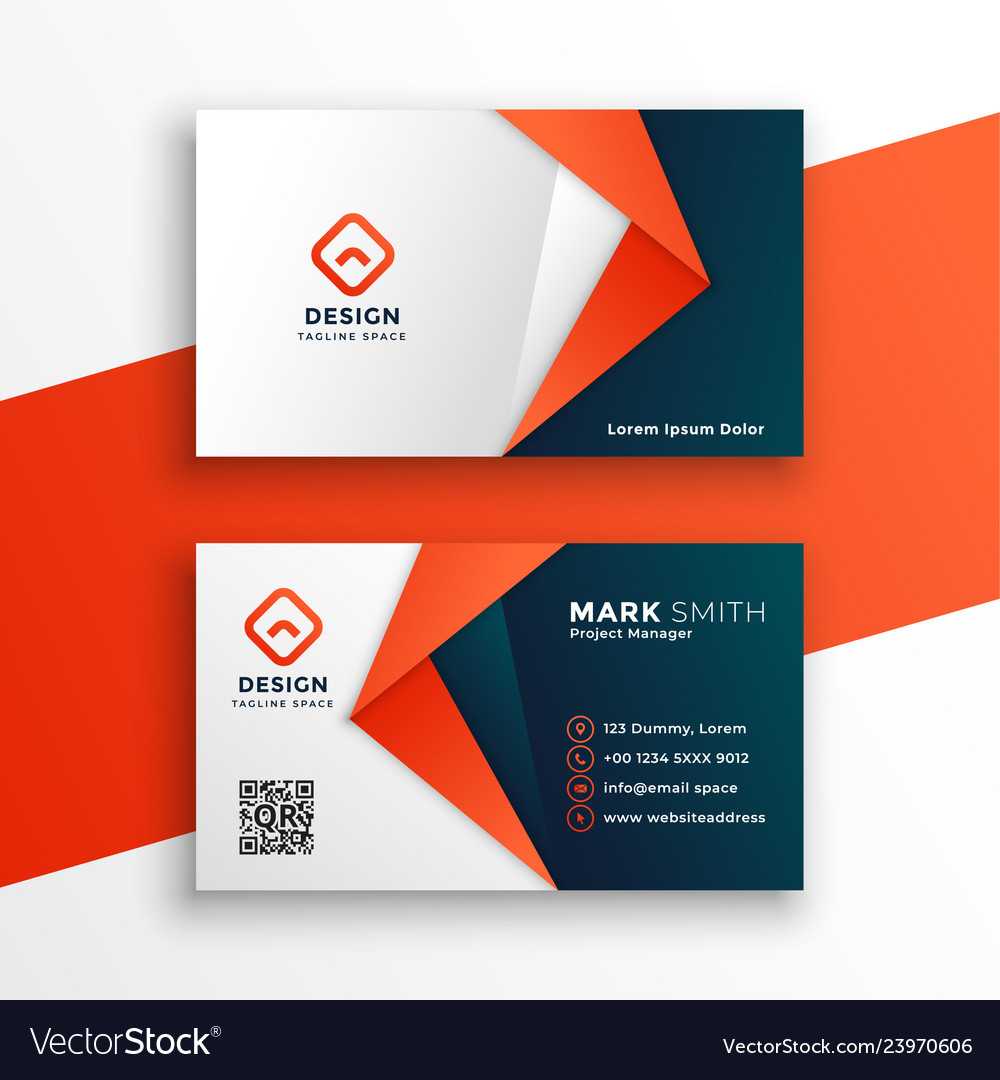 Professional Business Card Template Design Intended For Visiting Card Illustrator Templates Download