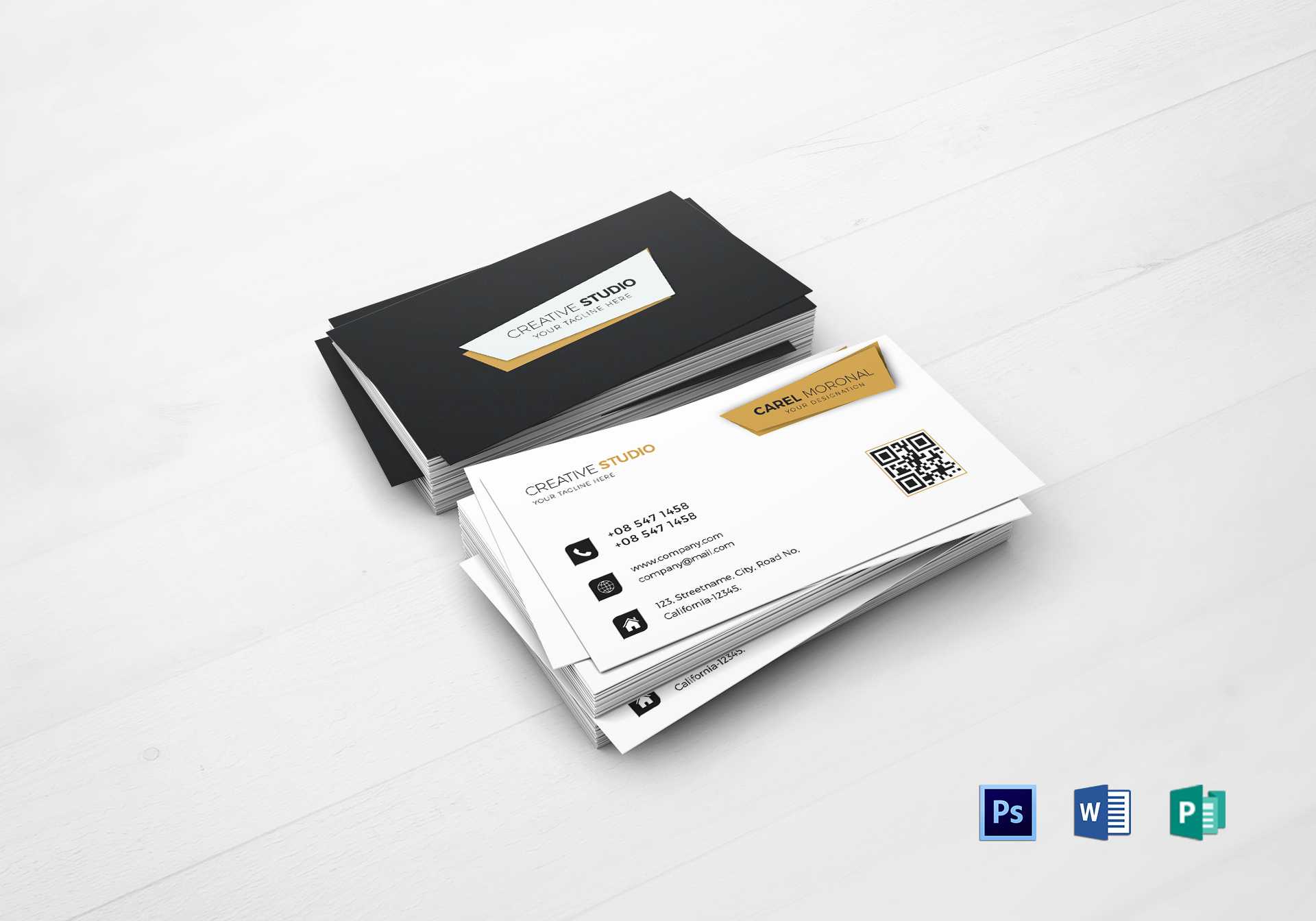 Professional Business Card Template Regarding Company Business Cards Templates