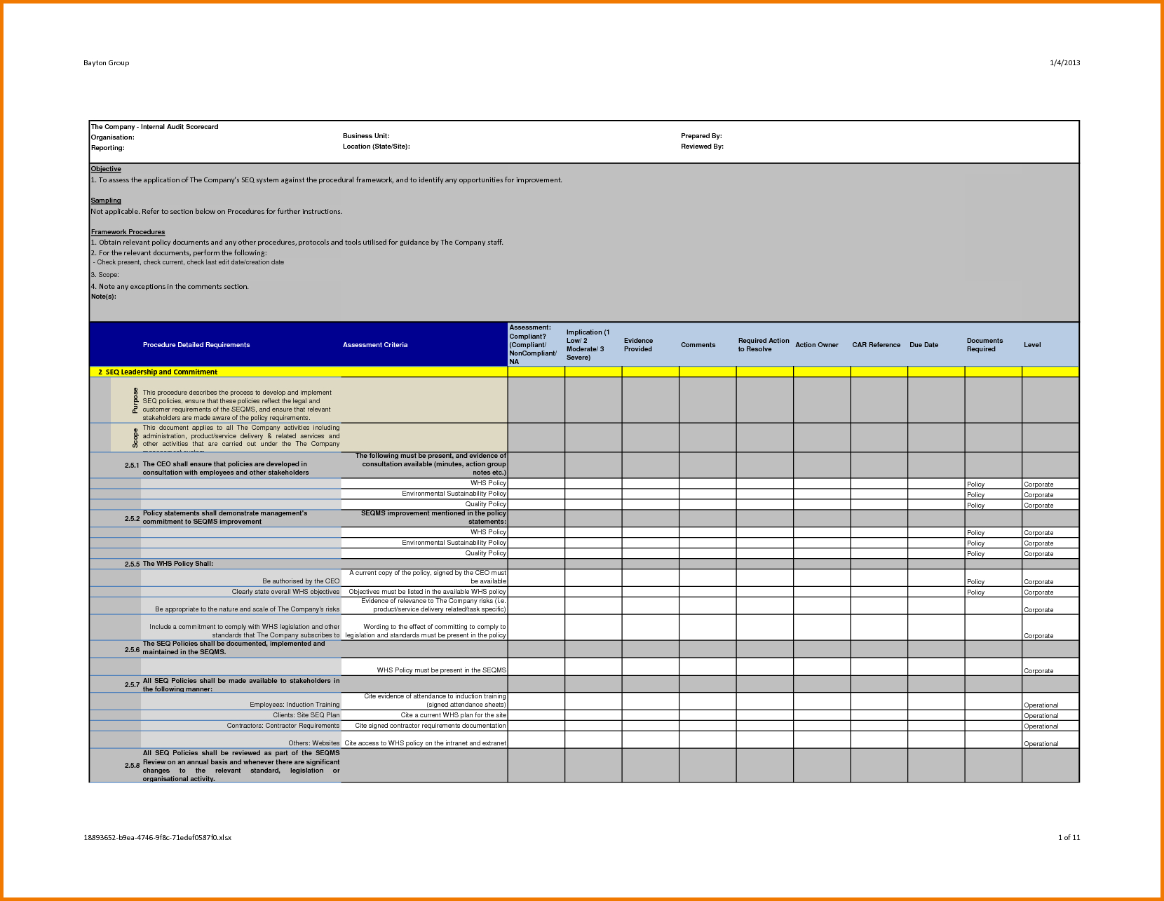 Professional Internal Audit Report Template Example With Throughout Forensic Accounting Report Template