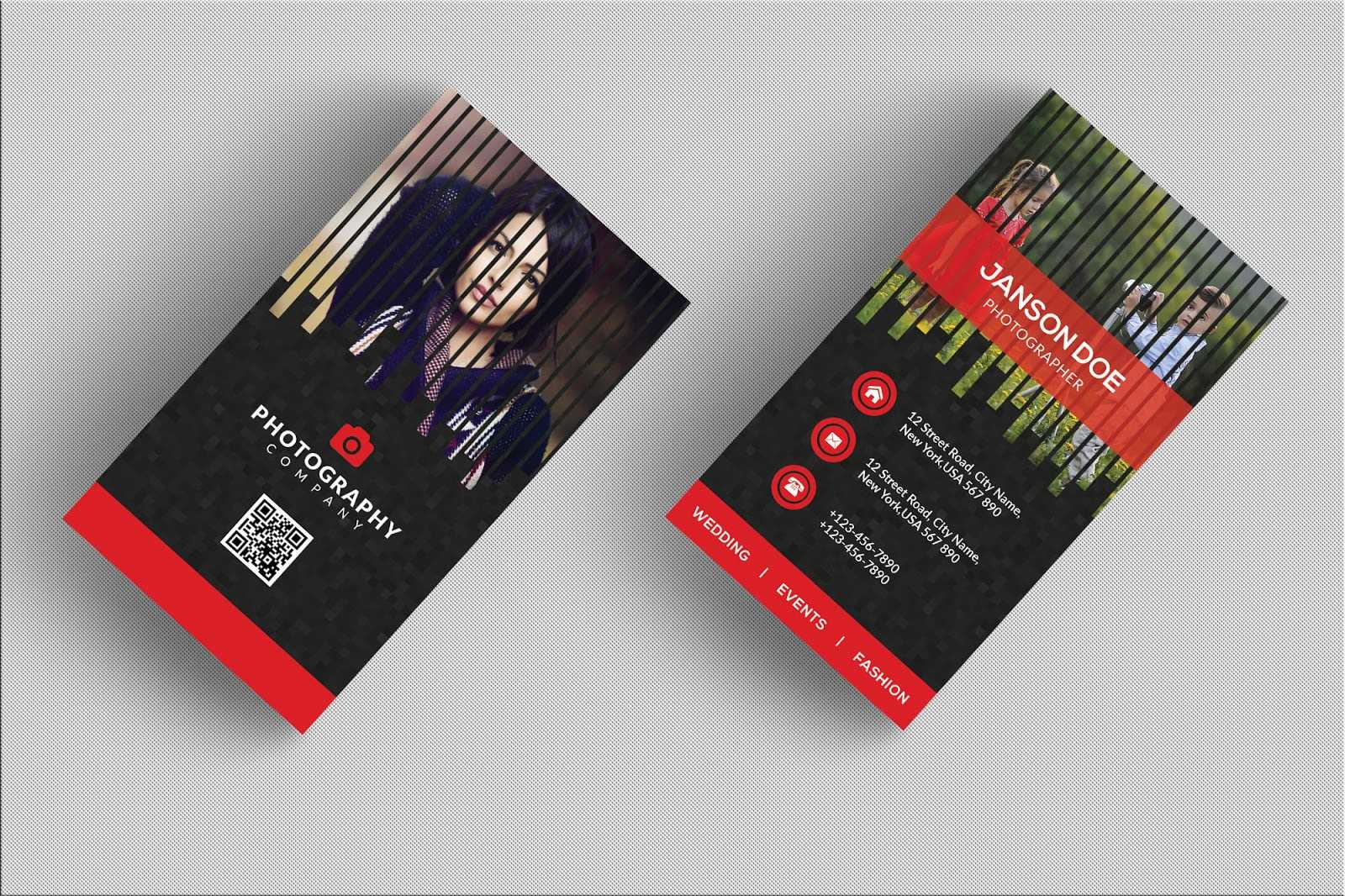 Professional Photographer Business Card Psd Bundle – Free With Regard To Photography Business Card Templates Free Download