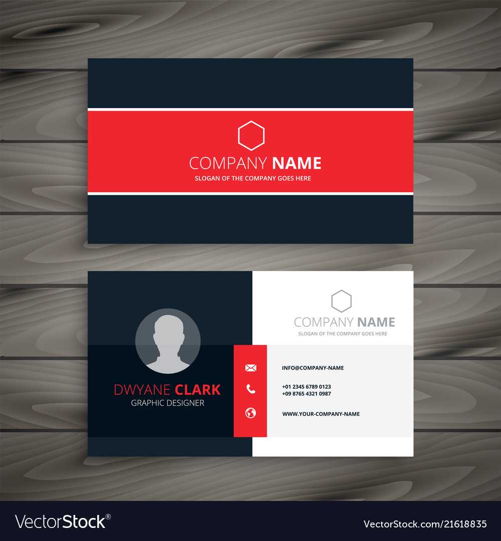 Professional Red Business Card Template In Buisness Card Templates