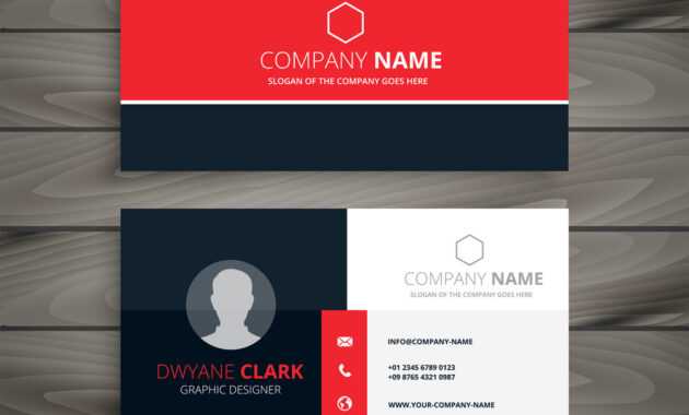 Professional Red Business Card Template intended for Professional Name Card Template