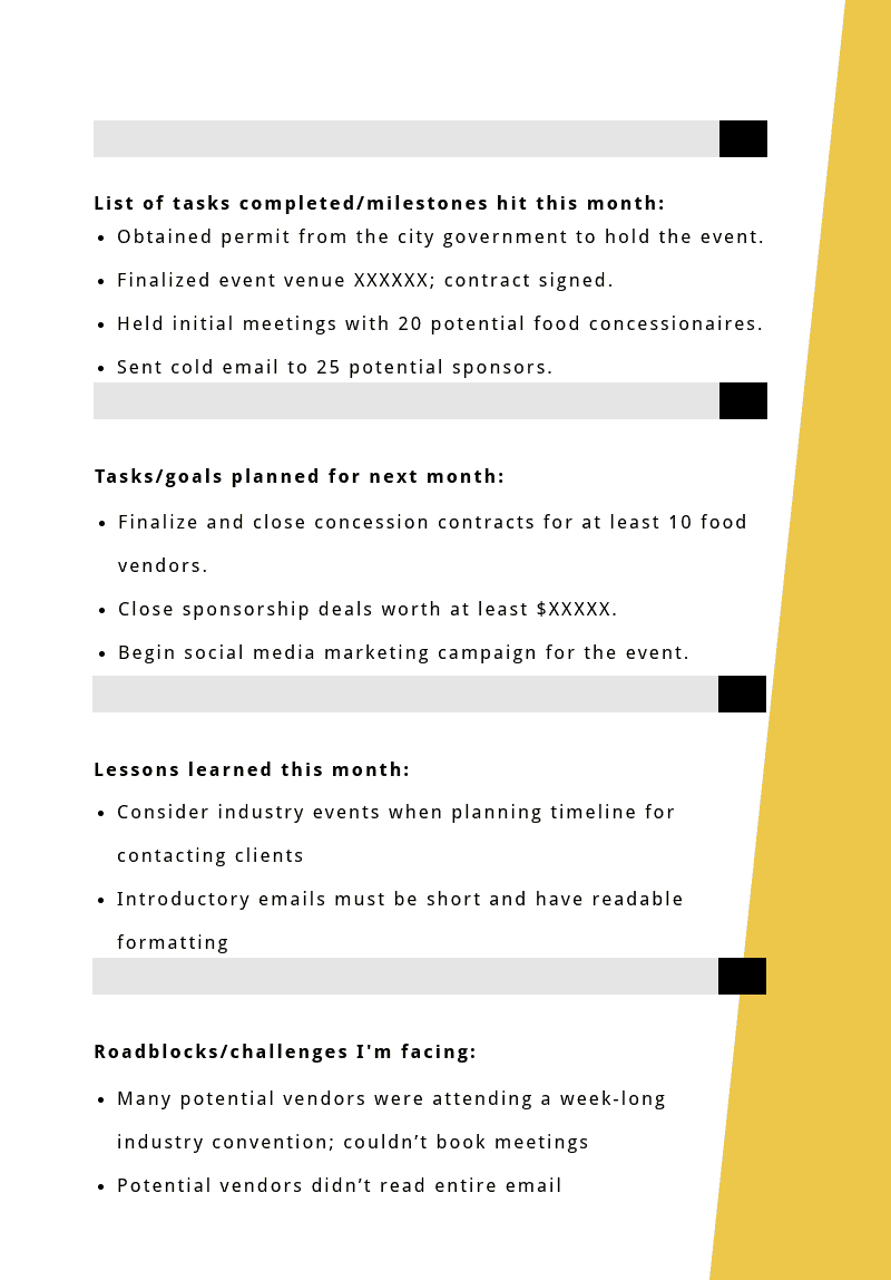 Progress Report: How To Write, Structure And Make It For Educational Progress Report Template