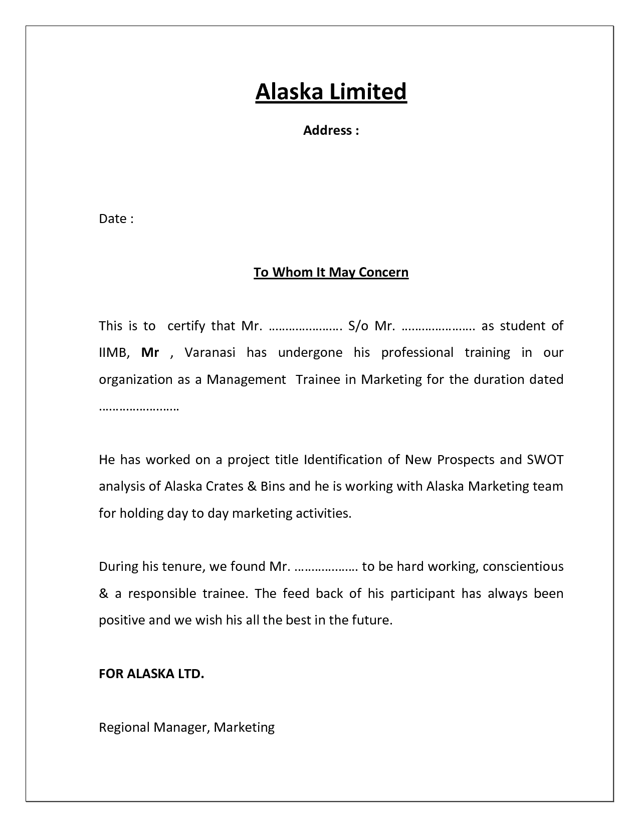 Project Completion Certificate Template | Cover Latter For Certificate Template For Project Completion