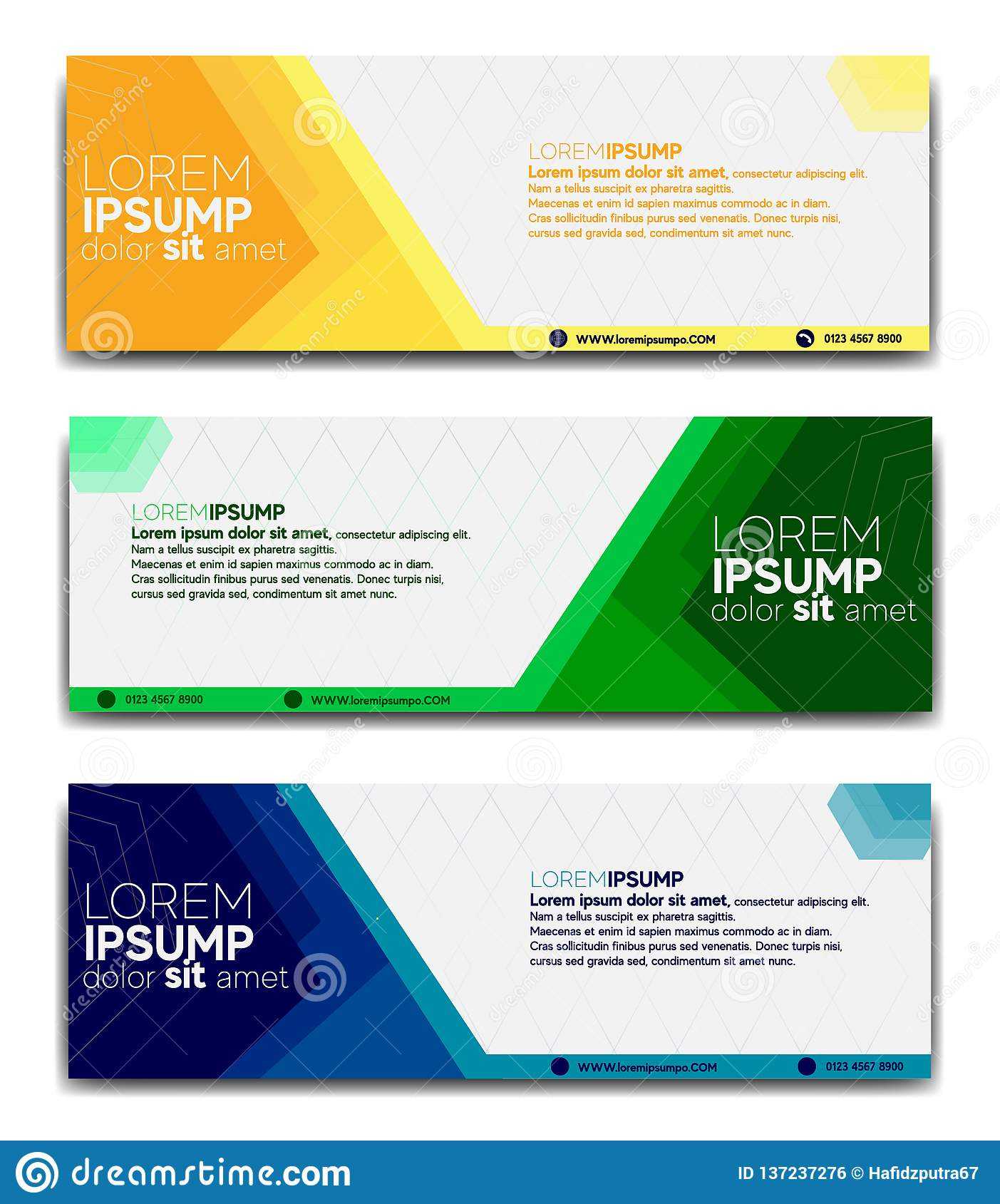 Promotional Banner Design Template 2019 Stock Vector Throughout Website Banner Design Templates