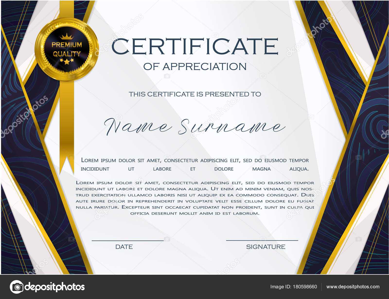 Qualification Certificate Appreciation Design Elegant Luxury Intended For High Resolution Certificate Template