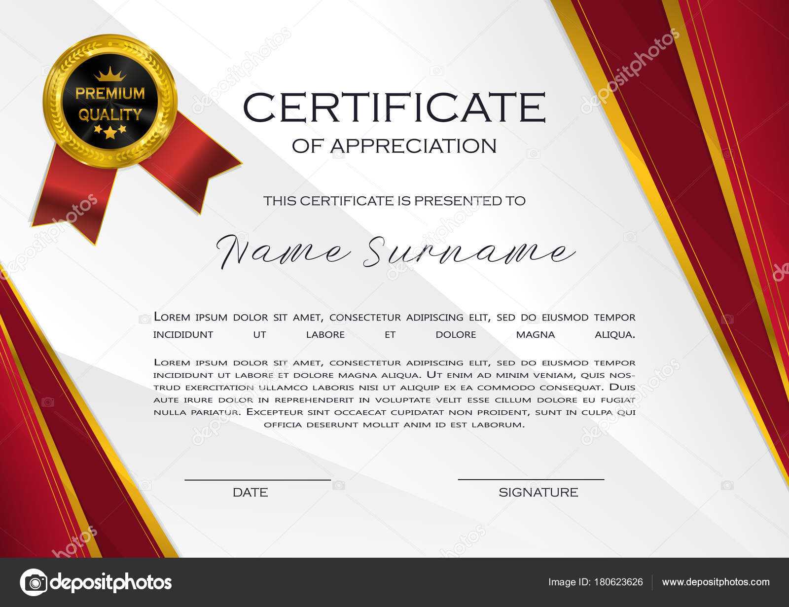 Qualification Certificate Appreciation Design Elegant Luxury Pertaining To High Resolution Certificate Template