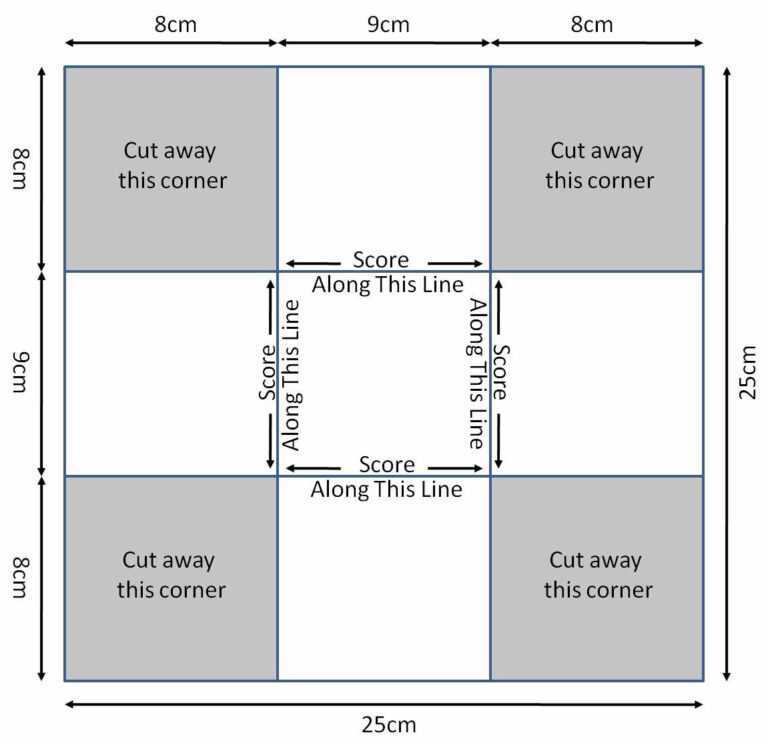 Quarter Fold Card 650*631 – Quarter Fold Card Template with Quarter ...